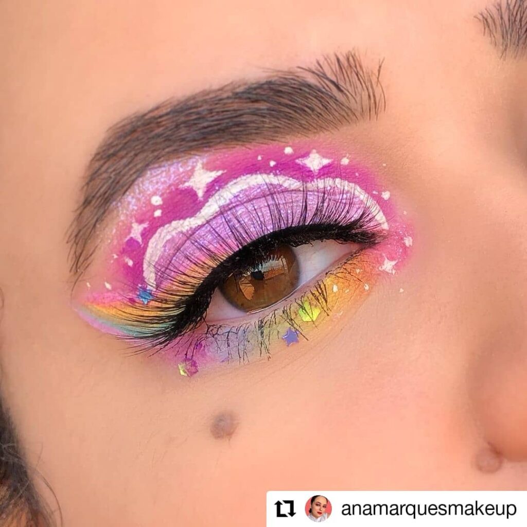 Delineado Colorido: mais de 60 inspirações pra você Delineado Colorido: mais de 60 inspirações pra você