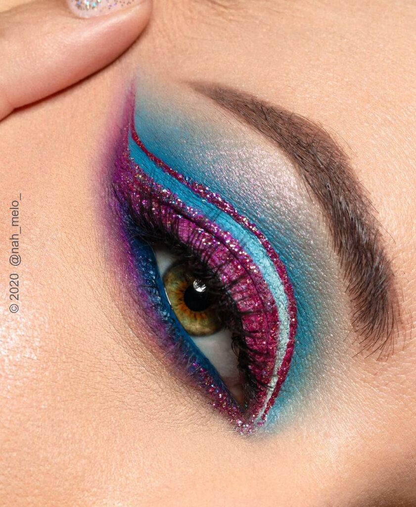 Delineado Colorido: mais de 60 inspirações pra você Delineado Colorido: mais de 60 inspirações pra você