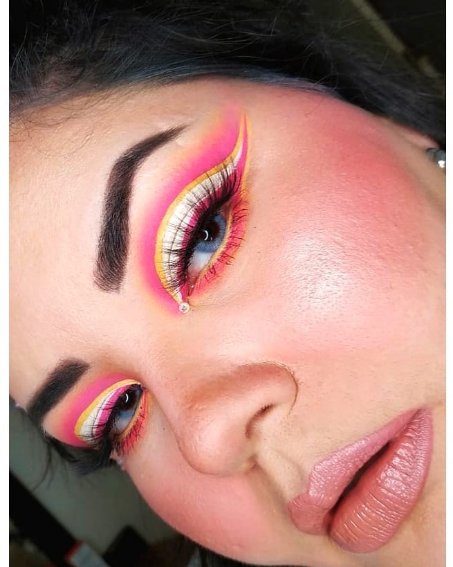 Delineado Colorido: mais de 60 inspirações pra você Delineado Colorido: mais de 60 inspirações pra você