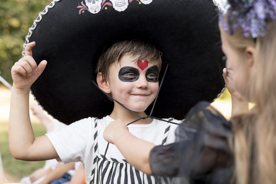 Maquiagem de Halloween simples e fácil para crianças